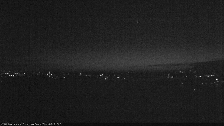 Lake Travis webcam, April 24, 2018 8:25 PM CT