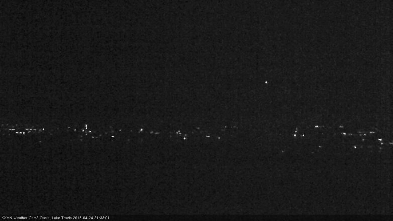Lake Travis webcam, April 24, 2018 8:40 PM CT