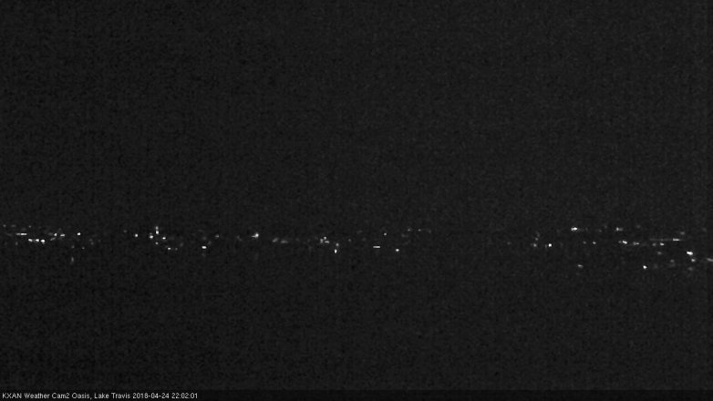 Lake Travis webcam, April 24, 2018 9:20 PM CT