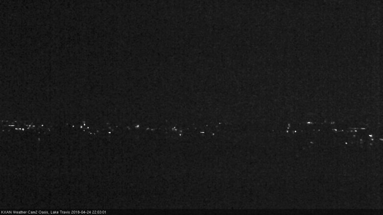 Lake Travis webcam, April 24, 2018 9:25 PM CT