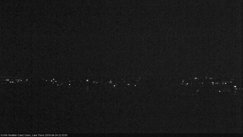 Lake Travis webcam, April 24, 2018 9:55 PM CT