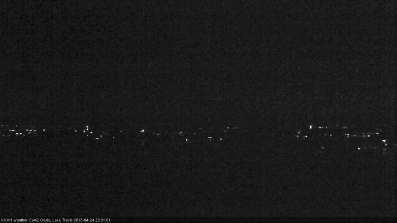 Lake Travis webcam, April 24, 2018 11:00 PM CT