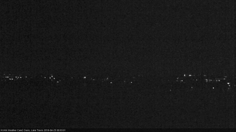 Lake Travis webcam, April 24, 2018 11:10 PM CT