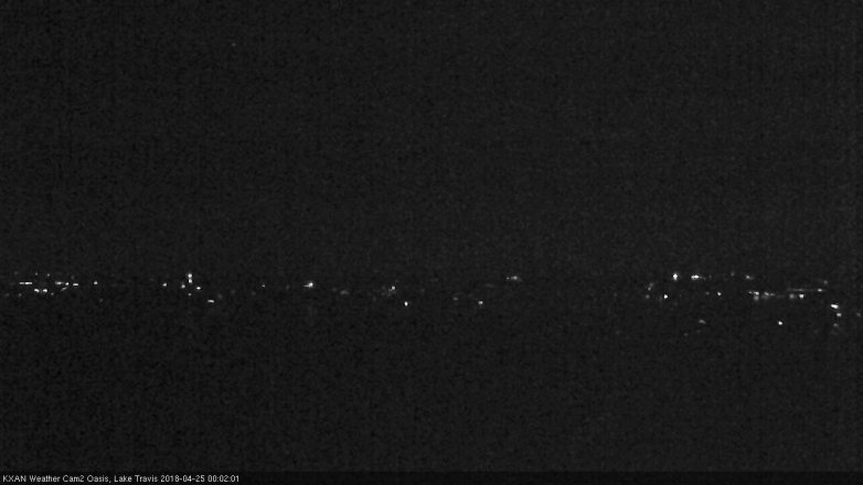 Lake Travis webcam, April 24, 2018 11:15 PM CT