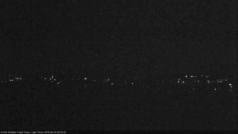 Lake Travis webcam, April 24, 2018 11:55 PM CT