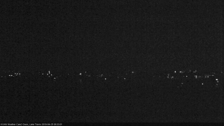 Lake Travis webcam, April 24, 2018 12:00 AM CT