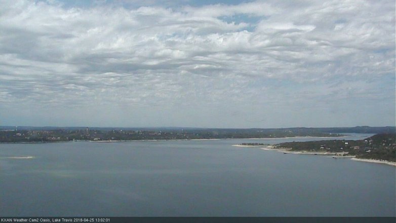 Lake Travis webcam, April 25, 2018 12:05 PM CT
