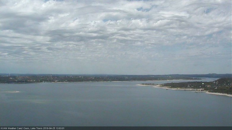 Lake Travis webcam, April 25, 2018 12:35 PM CT