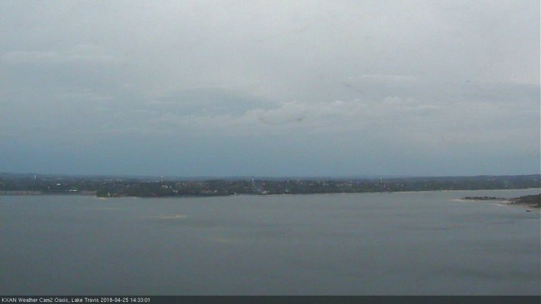 Lake Travis webcam, April 25, 2018 2:00 PM CT