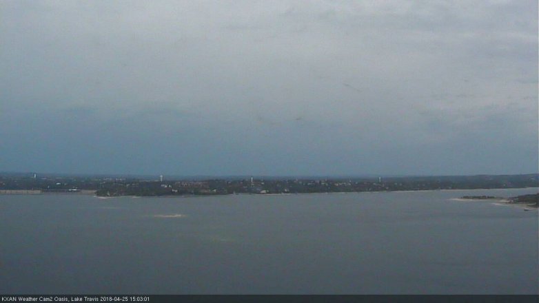 Lake Travis webcam, April 25, 2018 2:20 PM CT
