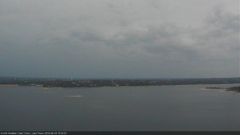 Lake Travis webcam, April 25, 2018 3:00 PM CT