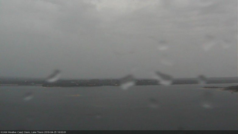Lake Travis webcam, April 25, 2018 3:35 PM CT