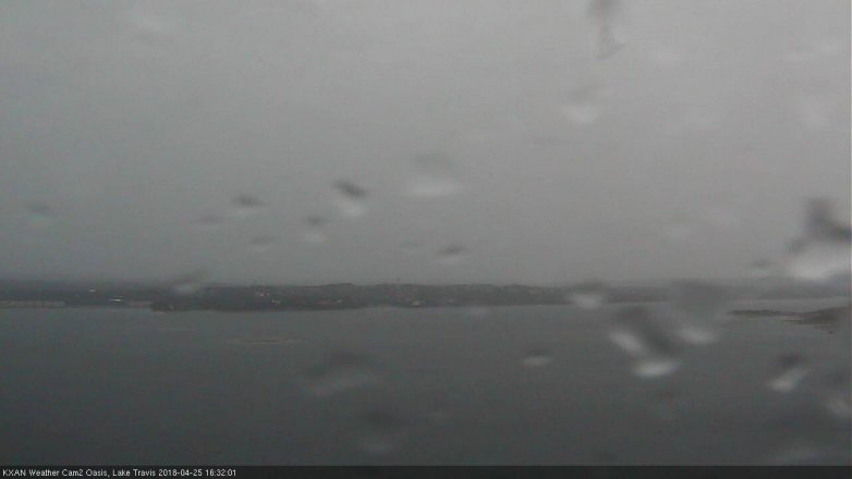 Lake Travis webcam, April 25, 2018 3:55 PM CT