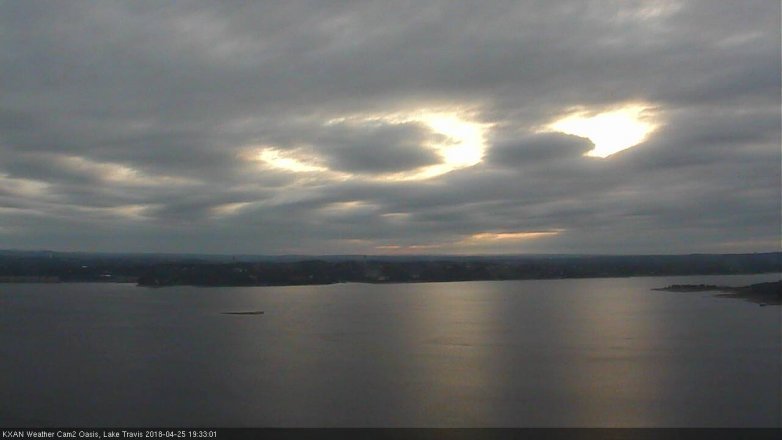 Lake Travis webcam, April 25, 2018 6:40 PM CT