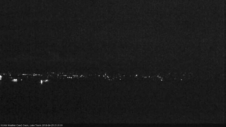 Lake Travis webcam, April 25, 2018 8:45 PM CT