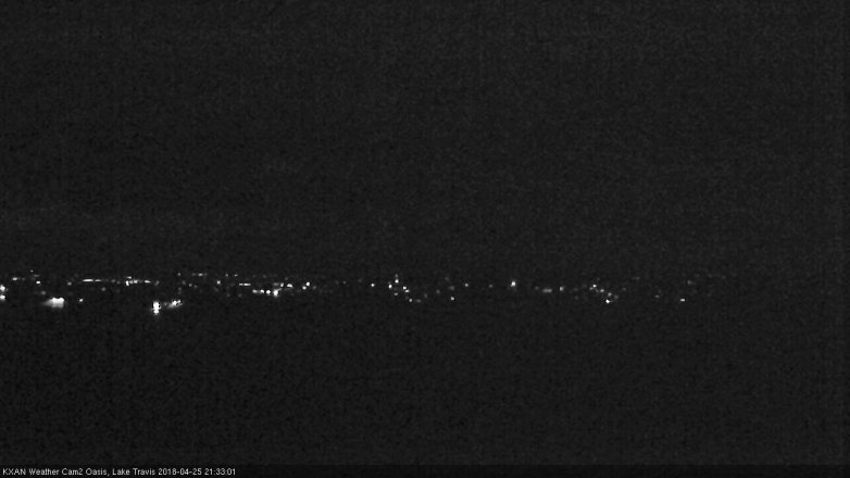 Lake Travis webcam, April 25, 2018 8:50 PM CT