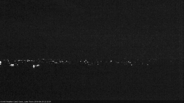 Lake Travis webcam, April 25, 2018 9:40 PM CT
