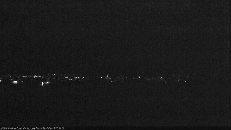 Lake Travis webcam, April 25, 2018 10:10 PM CT