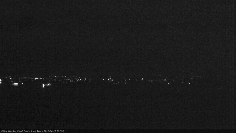 Lake Travis webcam, April 25, 2018 10:20 PM CT