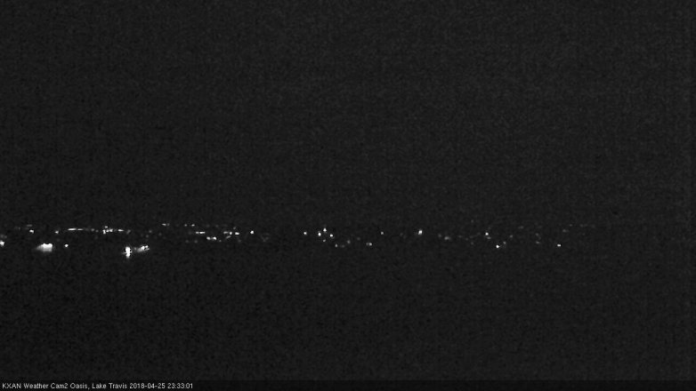 Lake Travis webcam, April 25, 2018 10:45 PM CT