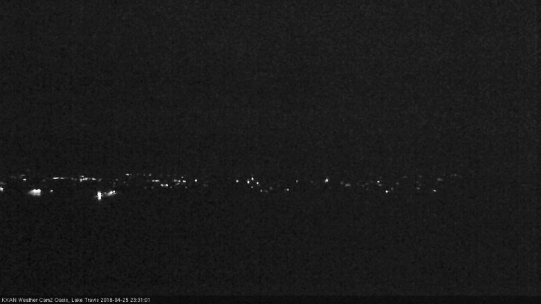Lake Travis webcam, April 25, 2018 10:50 PM CT