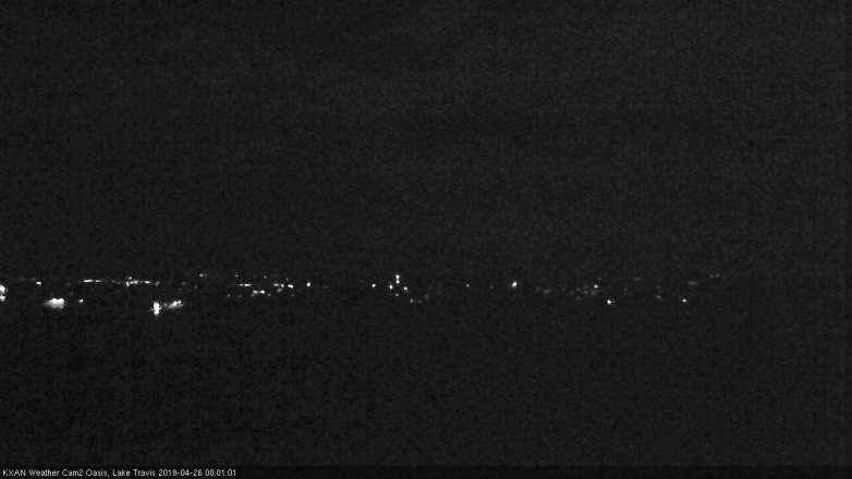 Lake Travis webcam, April 25, 2018 11:05 PM CT