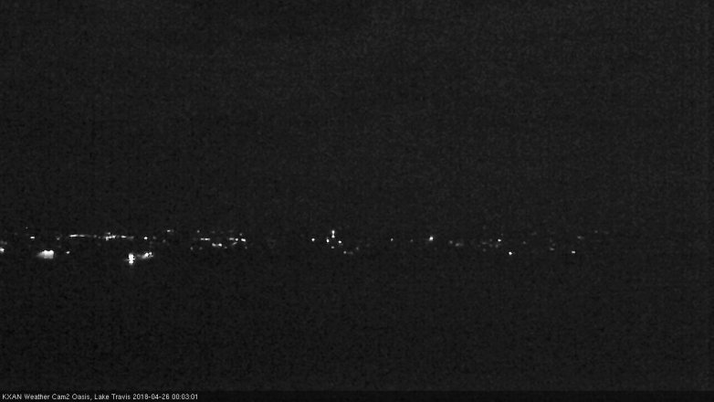Lake Travis webcam, April 25, 2018 11:10 PM CT