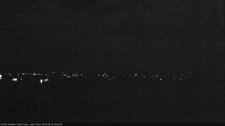 Lake Travis webcam, April 25, 2018 11:25 PM CT