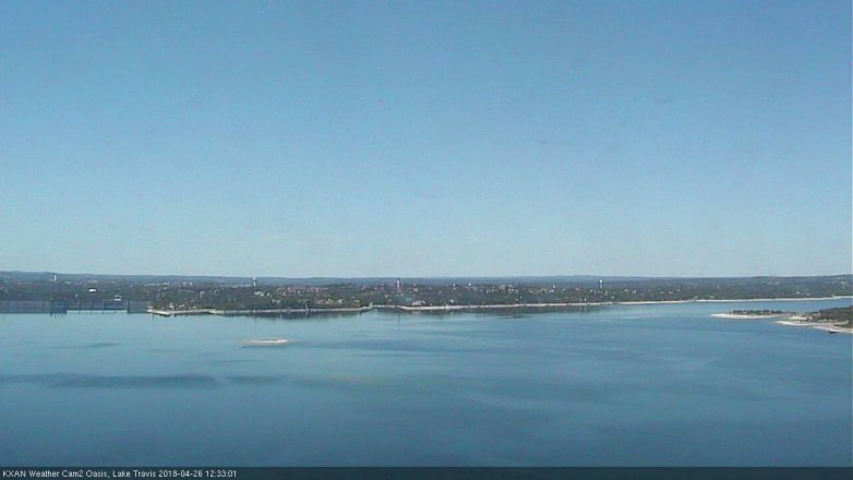 Lake Travis webcam, April 26, 2018 11:50 AM CT