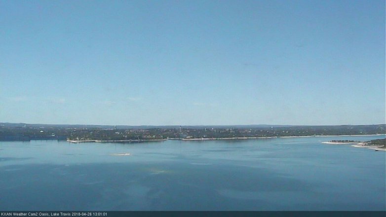Lake Travis webcam, April 26, 2018 12:25 PM CT