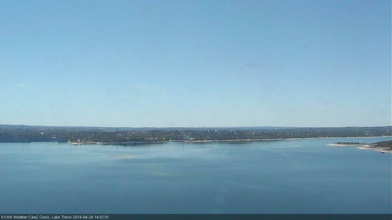 Lake Travis webcam, April 26, 2018 1:05 PM CT