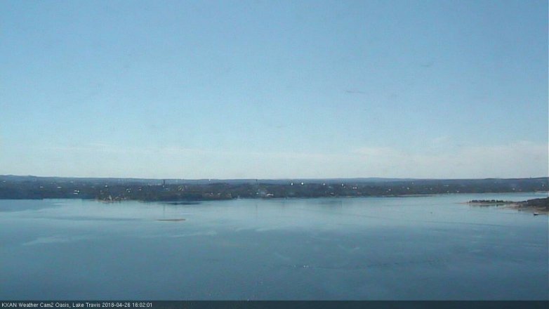 Lake Travis webcam, April 26, 2018 3:30 PM CT