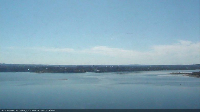 Lake Travis webcam, April 26, 2018 3:40 PM CT