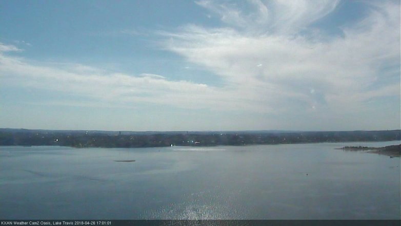 Lake Travis webcam, April 26, 2018 4:10 PM CT