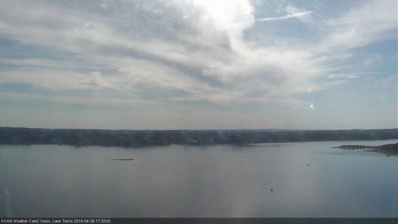 Lake Travis webcam, April 26, 2018 4:50 PM CT