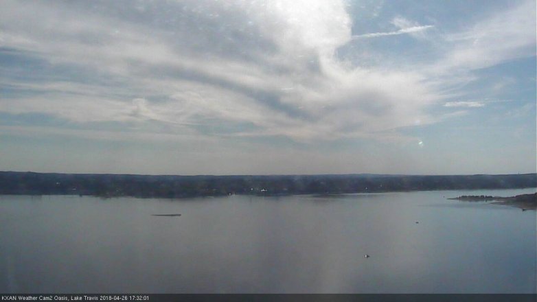 Lake Travis webcam, April 26, 2018 4:55 PM CT