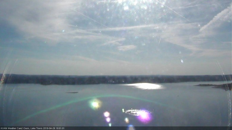 Lake Travis webcam, April 26, 2018 5:15 PM CT
