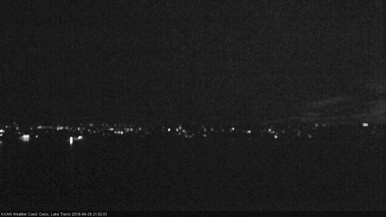 Lake Travis webcam, April 26, 2018 8:10 PM CT