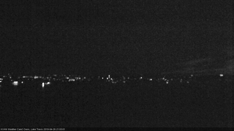 Lake Travis webcam, April 26, 2018 8:25 PM CT