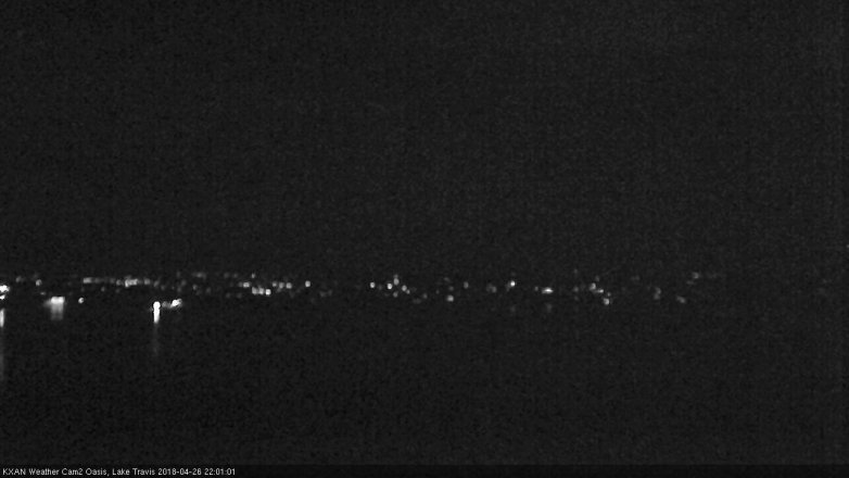 Lake Travis webcam, April 26, 2018 9:20 PM CT