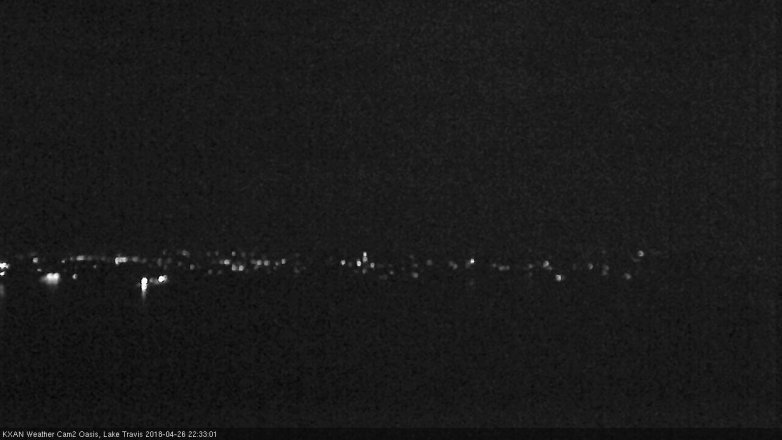 Lake Travis webcam, April 26, 2018 10:05 PM CT