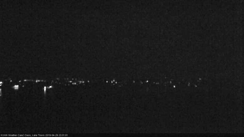 Lake Travis webcam, April 26, 2018 10:55 PM CT