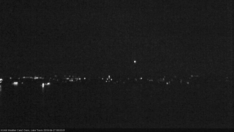 Lake Travis webcam, April 26, 2018 11:35 PM CT