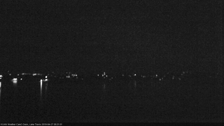 Lake Travis webcam, April 26, 2018 11:40 PM CT