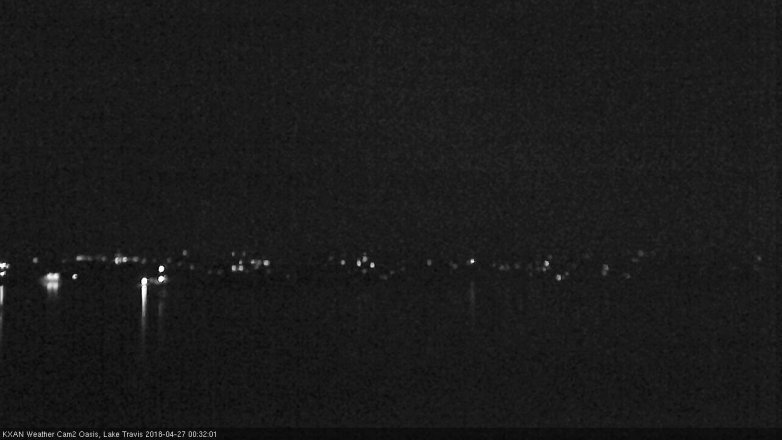 Lake Travis webcam, April 26, 2018 11:45 PM CT
