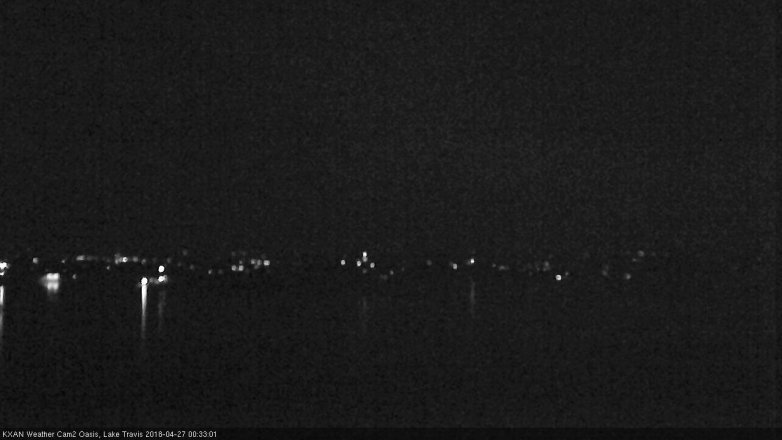Lake Travis webcam, April 26, 2018 12:00 AM CT