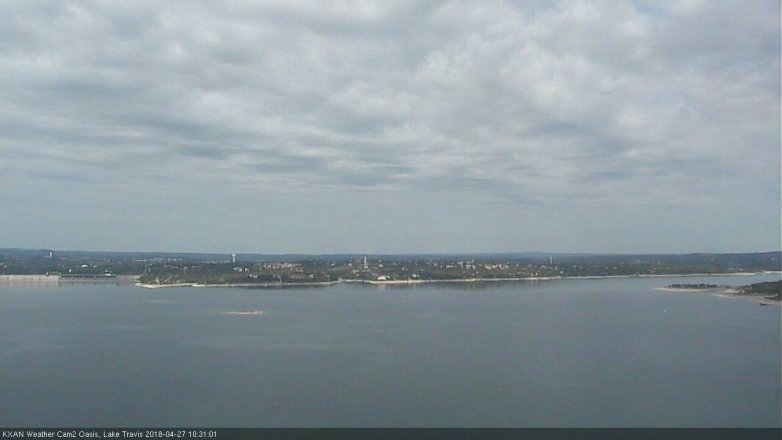 Lake Travis webcam, April 27, 2018 9:45 AM CT