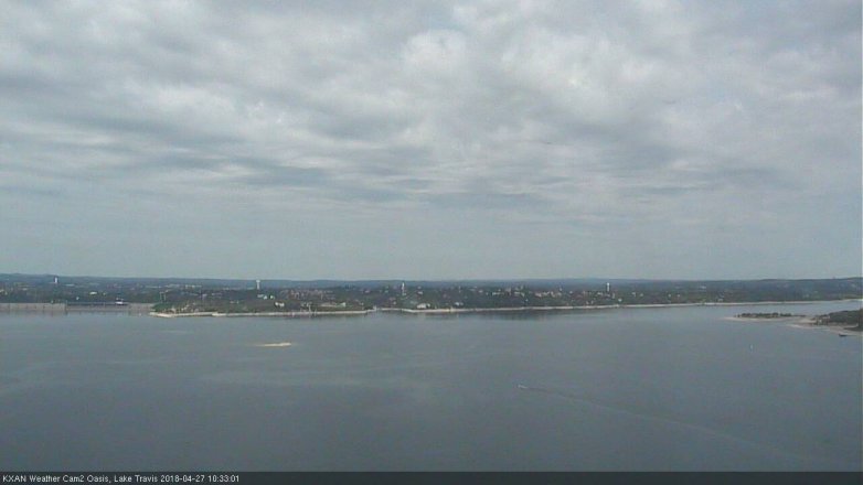 Lake Travis webcam, April 27, 2018 9:50 AM CT