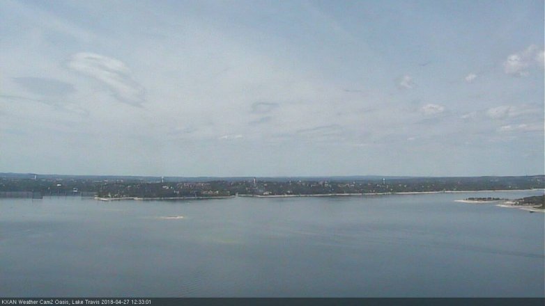 Lake Travis webcam, April 27, 2018 11:40 AM CT