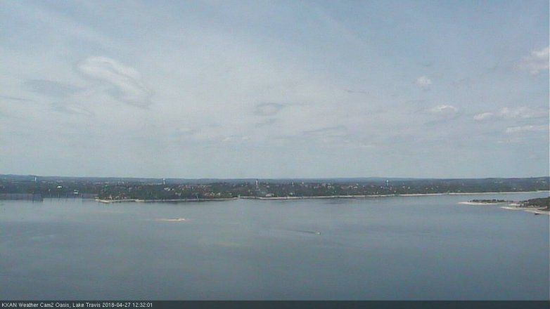 Lake Travis webcam, April 27, 2018 11:55 AM CT